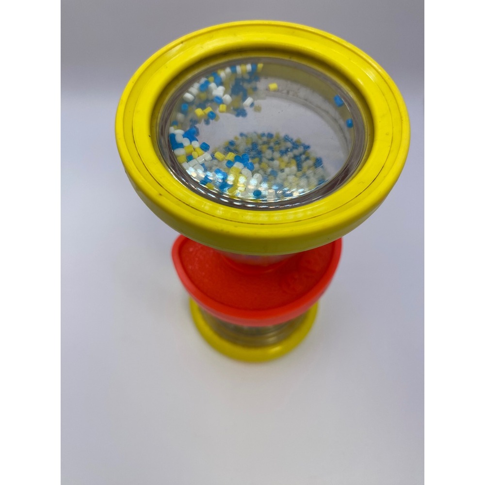 Fisher Price Vintage Shake n Roll Baby Rattle Hourglass Toy 1970's - Picture 10 of 13